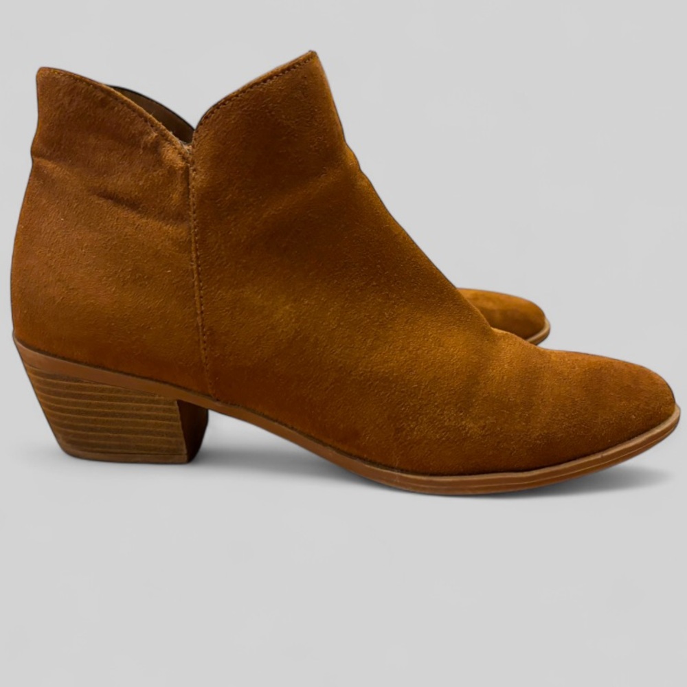 Brown Suede Ankle Boots